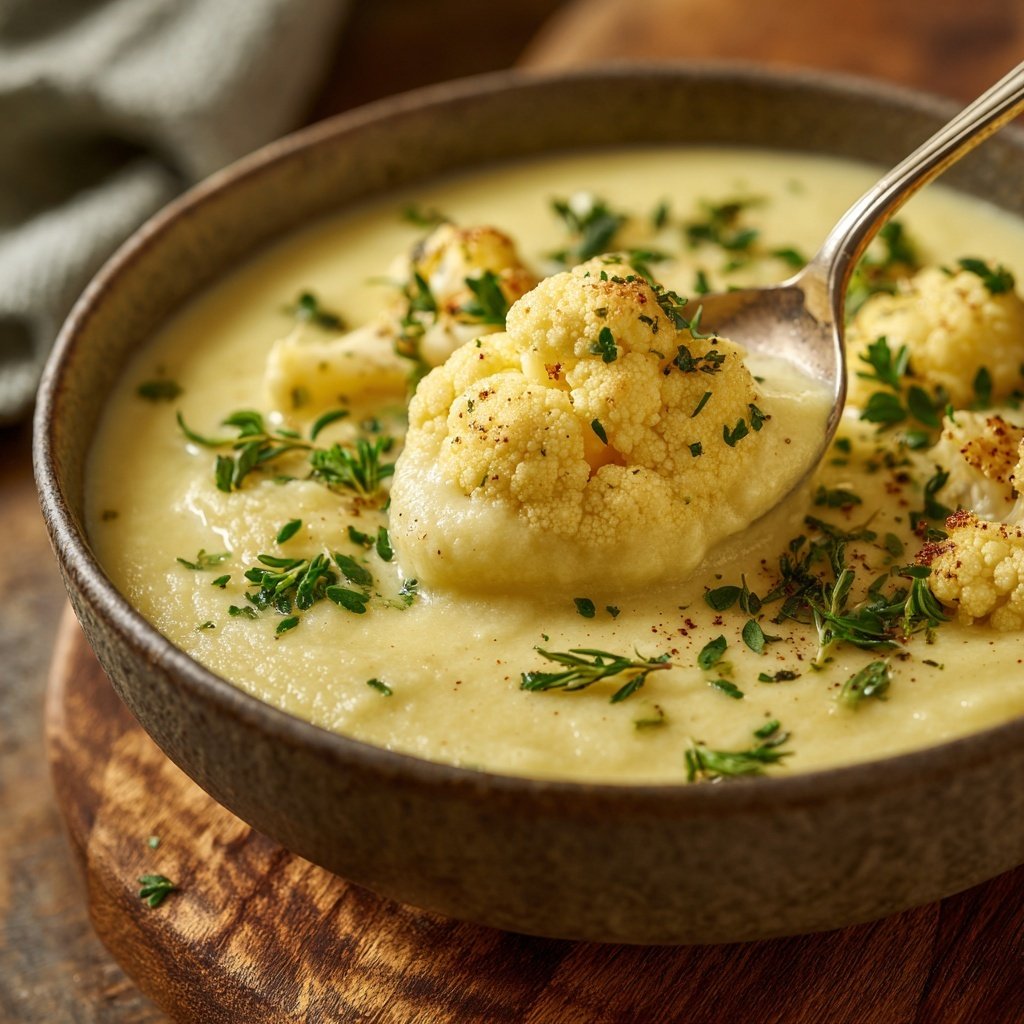 Blumenkohlsuppe fein püriert