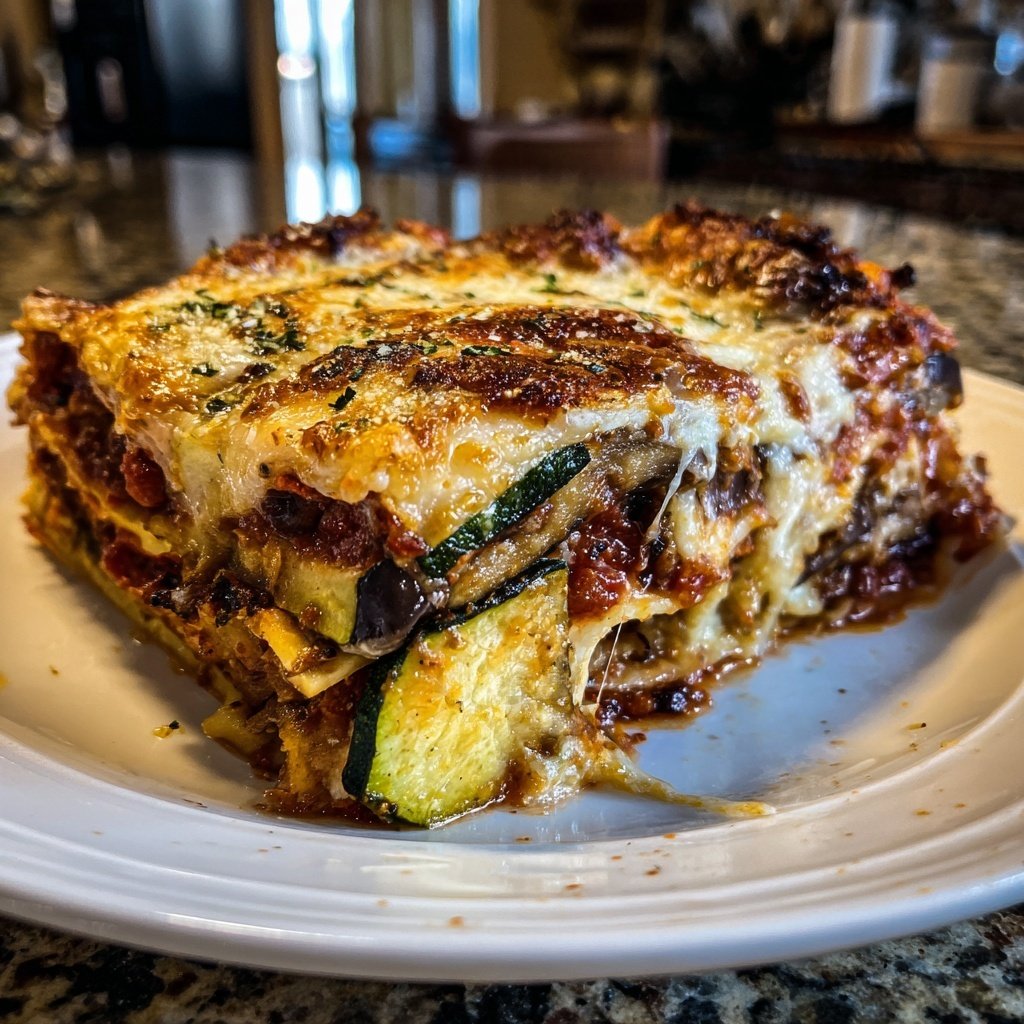 Lasagne mit Zucchini und Aubergine