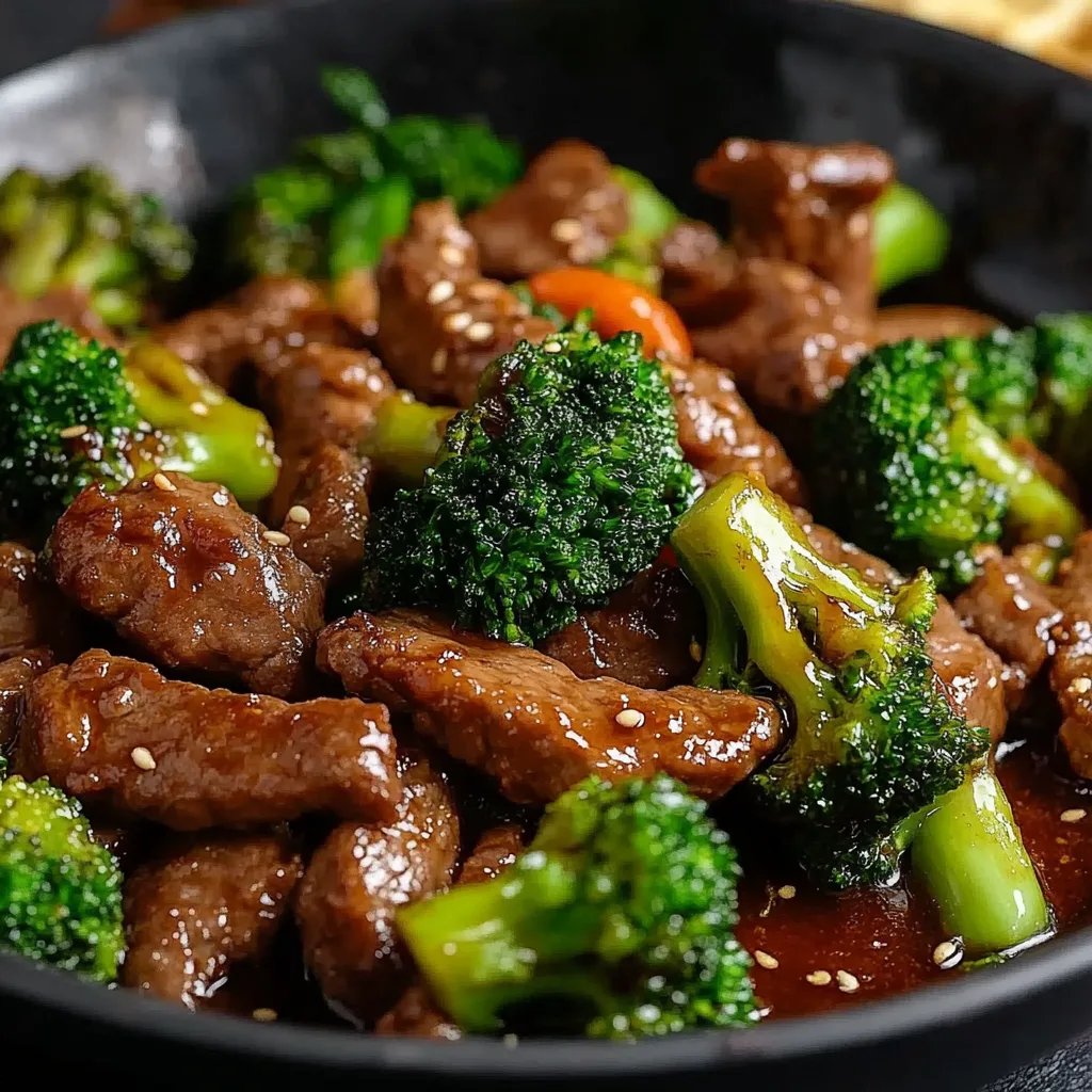 Rindfleisch und Brokkoli