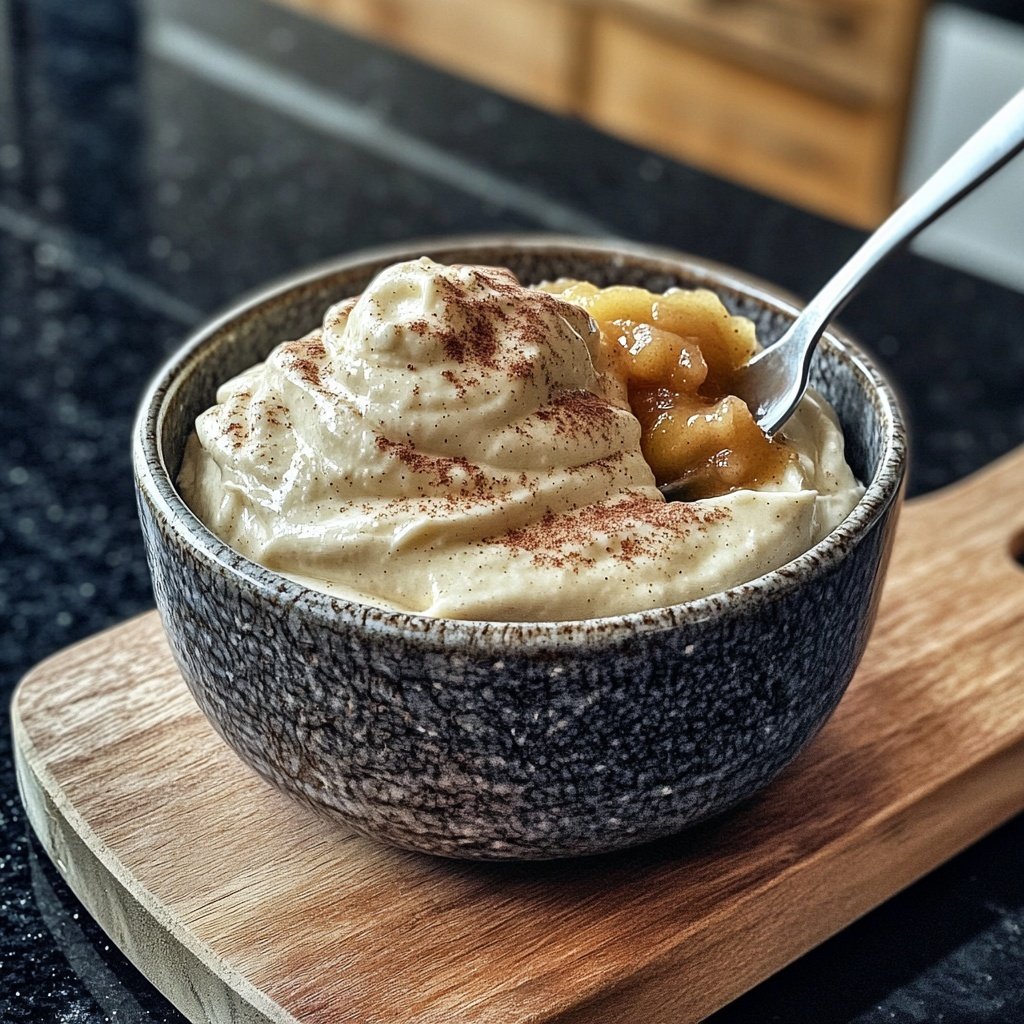 Cremige Zimtcreme mit Apfelmus