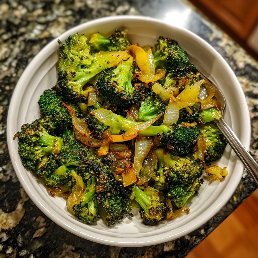 Brokkoli Pfanne Mit Zwiebeln