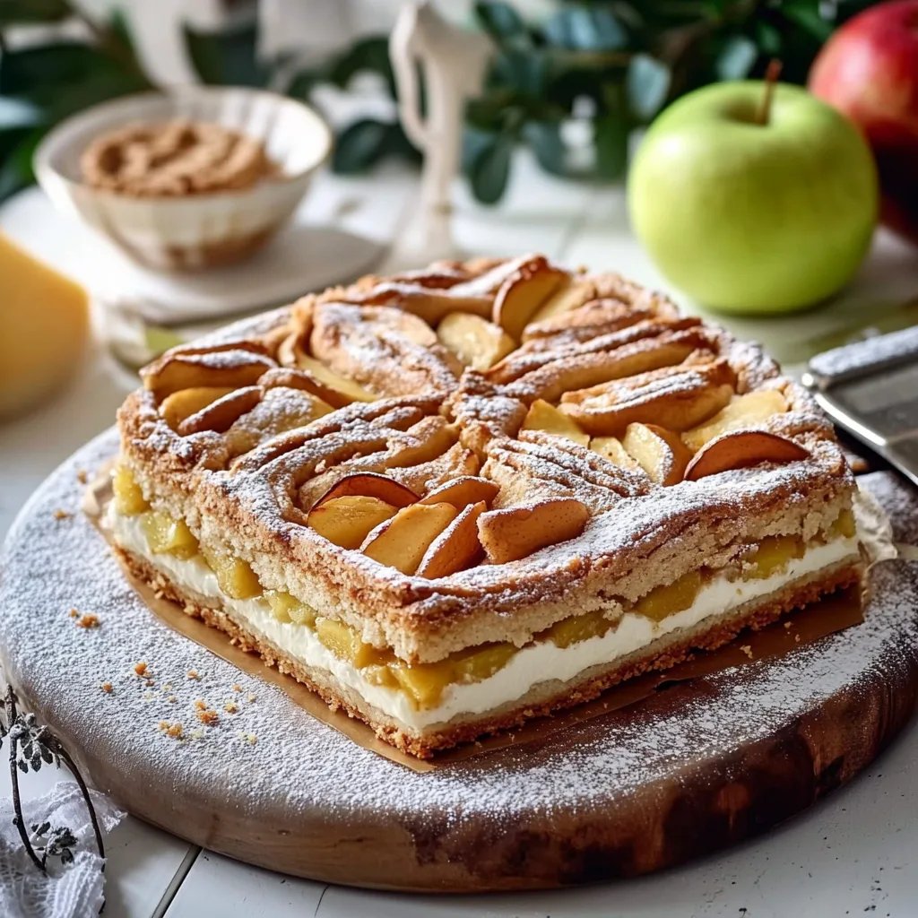 Spekulatius-Apfelkuchen vom Blech