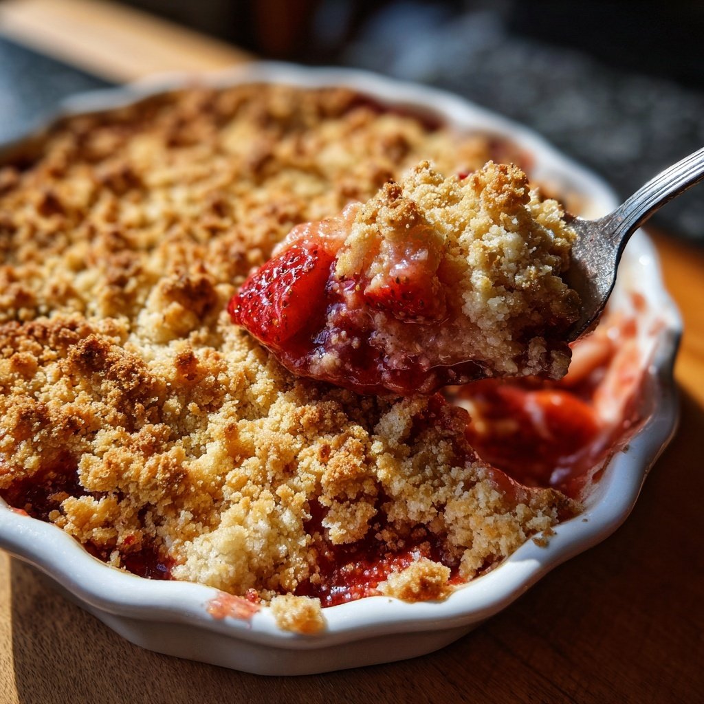 Erdbeer Crumble Aus Dem Ofen
