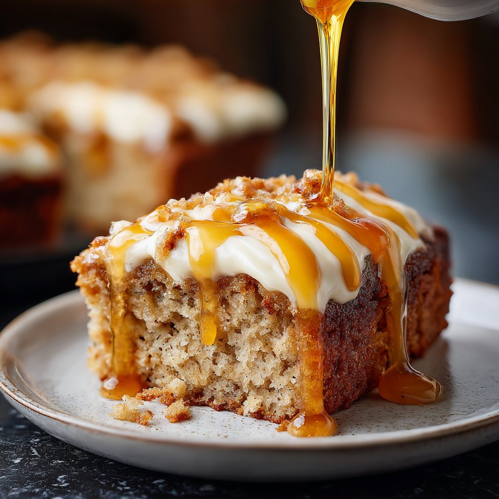 Bananenkuchen mit Joghurt und Honig