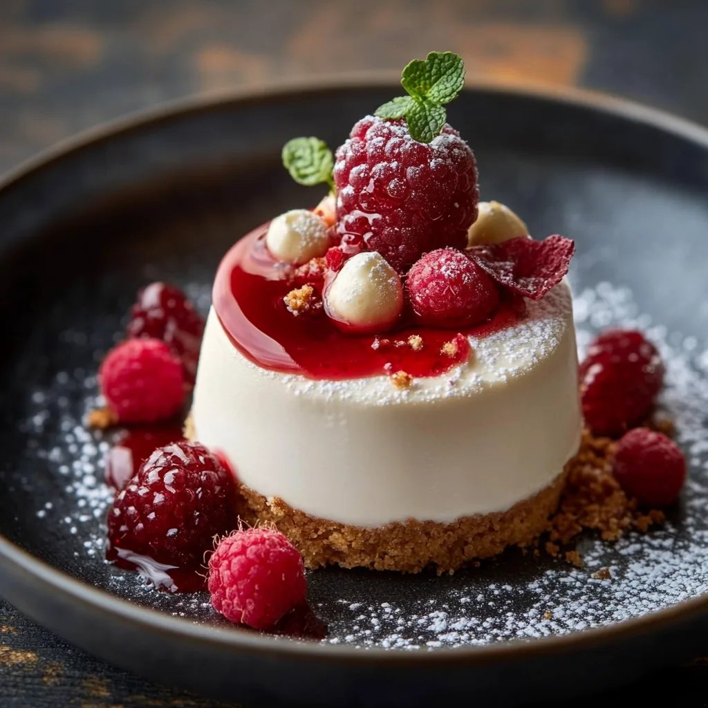 Spekulatius Dessert mit Himbeeren