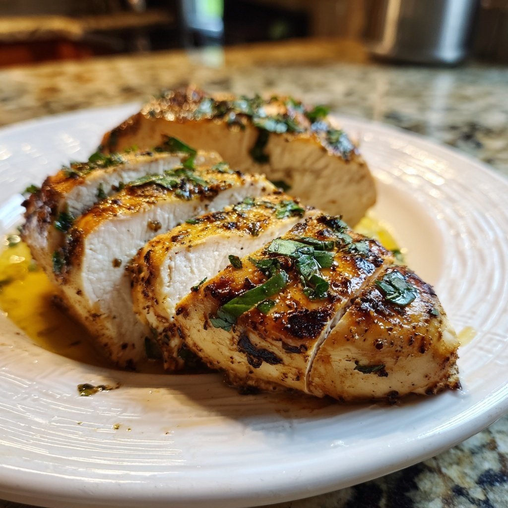 Gegrillte Hähnchenbrust Saftig