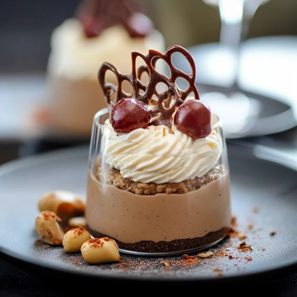 Weihnachtsdesserts im Glas