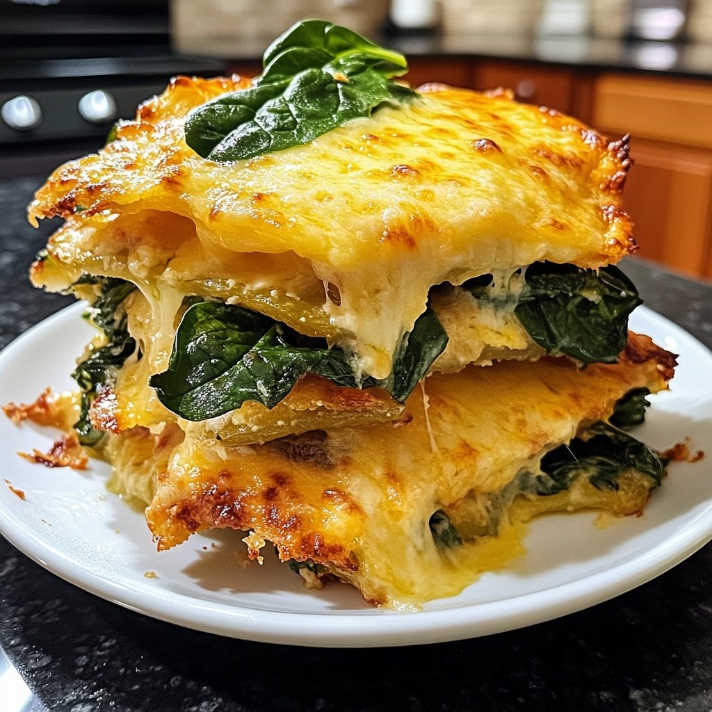 Kartoffelauflauf mit Spinat