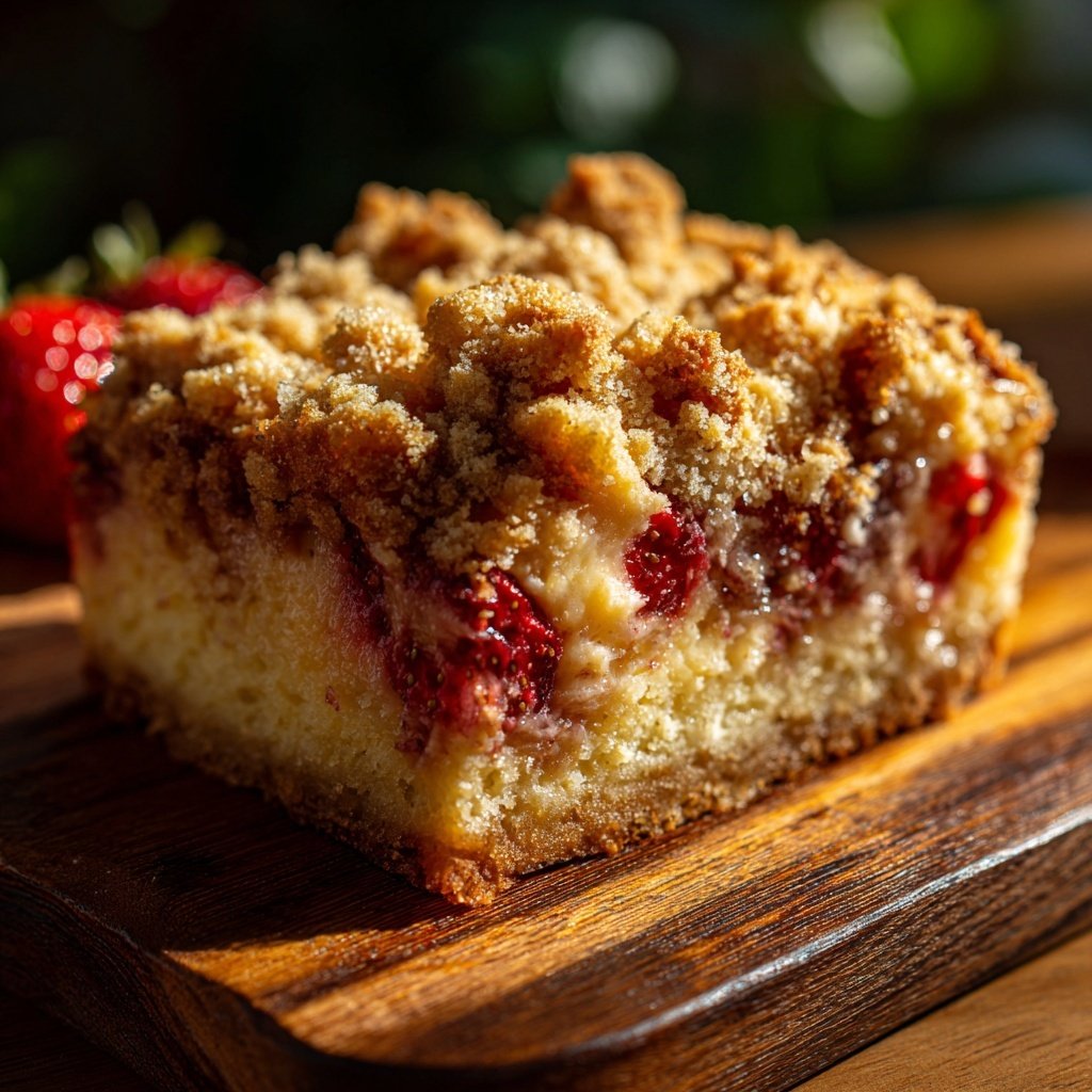 Erdbeer Streuselkuchen Mit Pudding