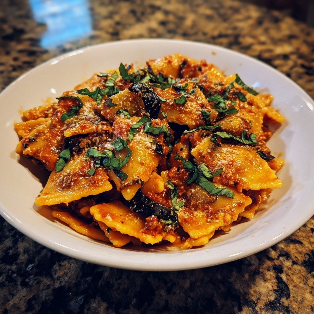 Internationale Küche Italienische Pasta alla Norma
