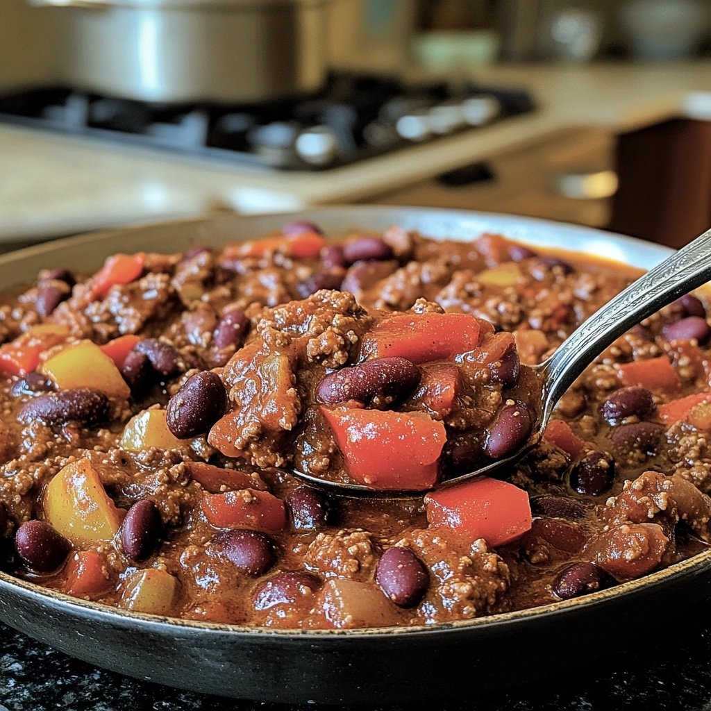 Chili sin Carne mit Kakao