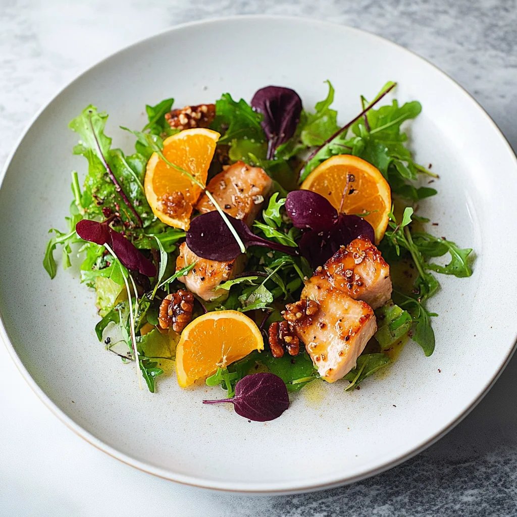 Wintersalat mit karamellisierten Maronen