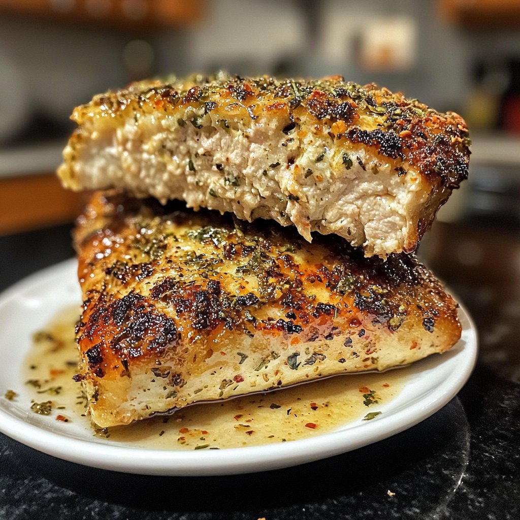 Hähnchenbrust in Pfanne saftig