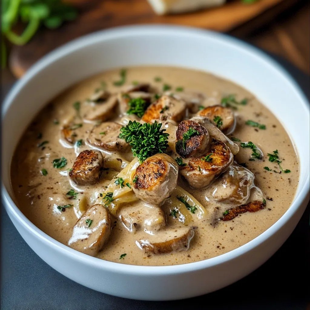 Hühnchen Stroganoff