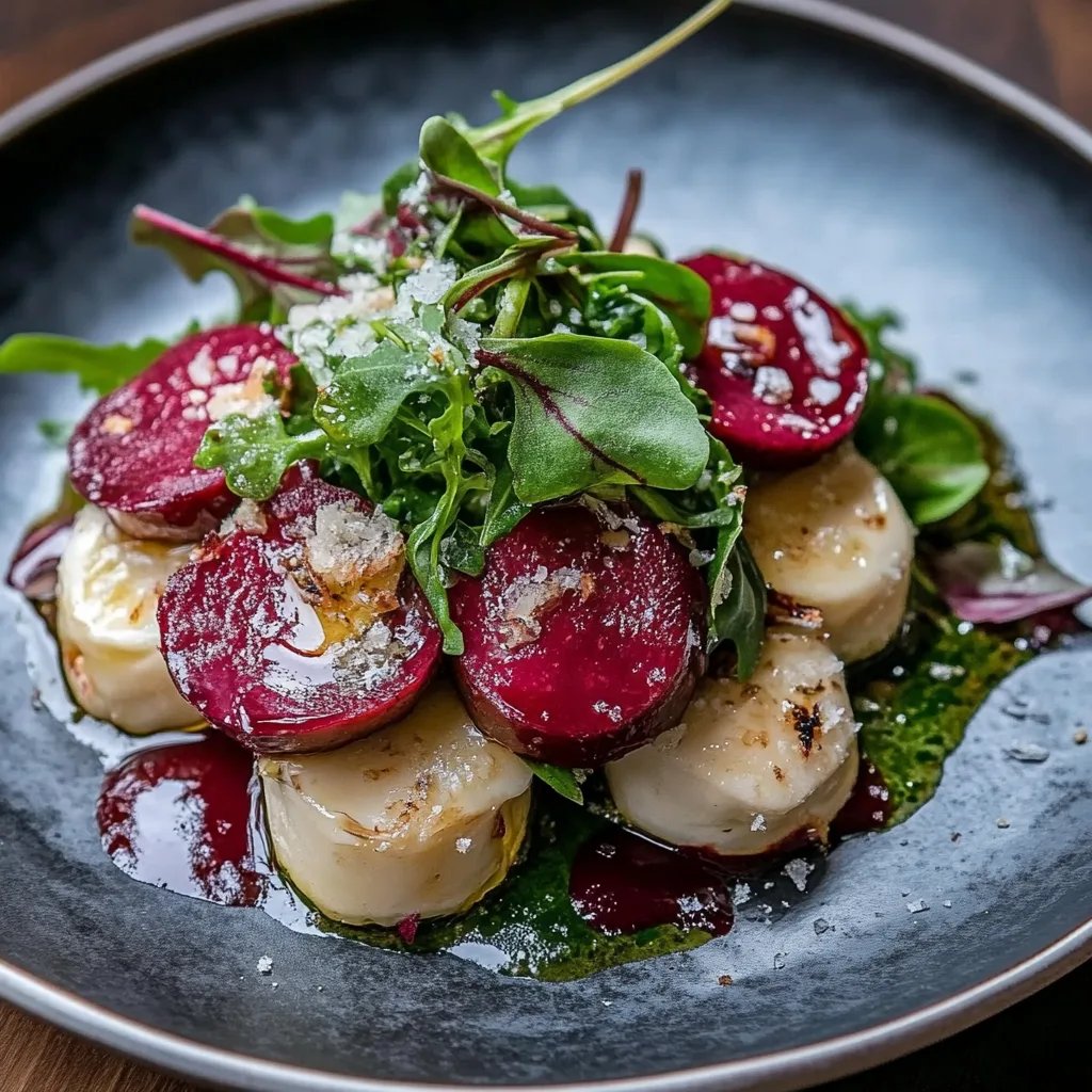 Rote Bete Salat mit Ziegenkäse