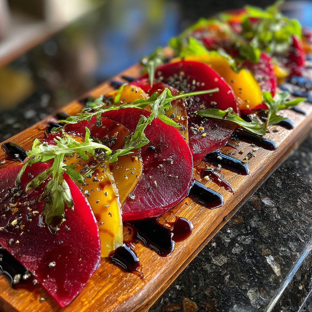 Carpaccio von Roter Bete