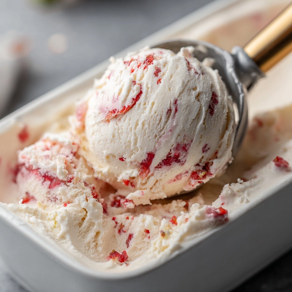 Erdbeer Vanille Eiscreme