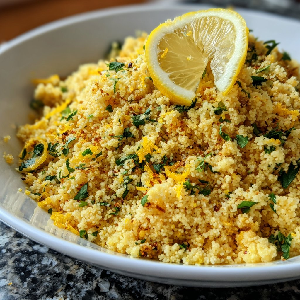 Couscous mit Kräutern und Zitrone