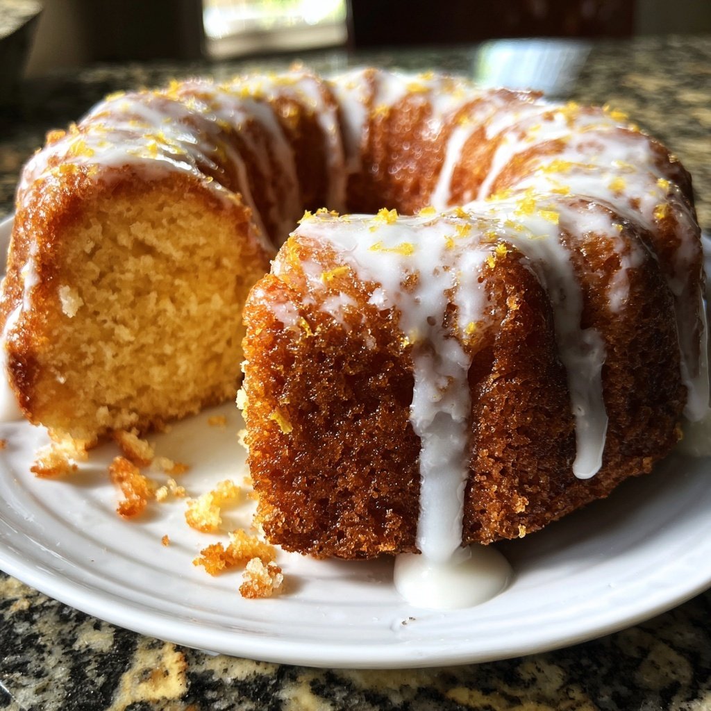 Zitronenkuchen mit Grieß