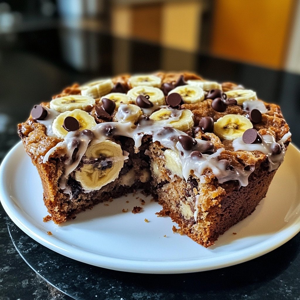 Bananenkuchen mit Schokotropfen