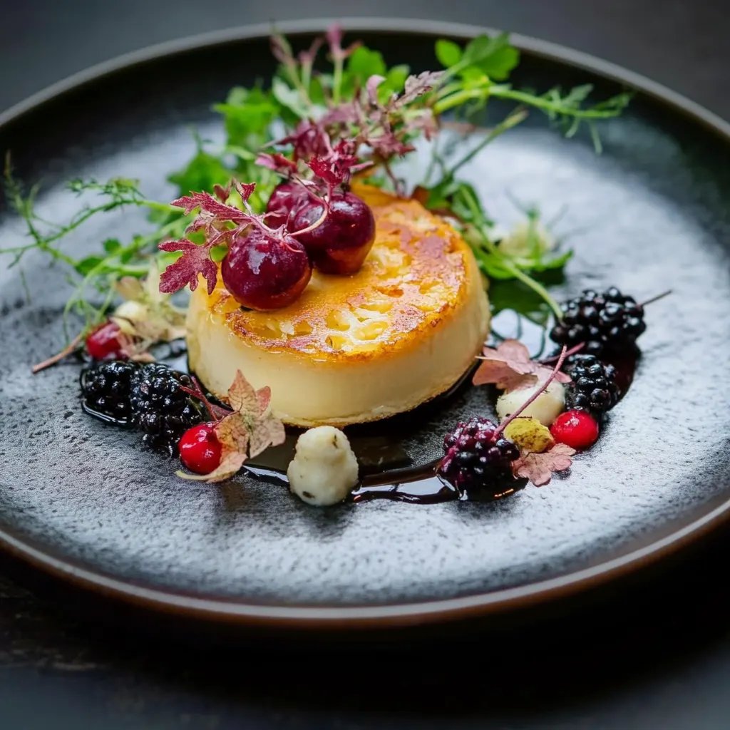 Karamellisierte Birne mit Ziegenkäse