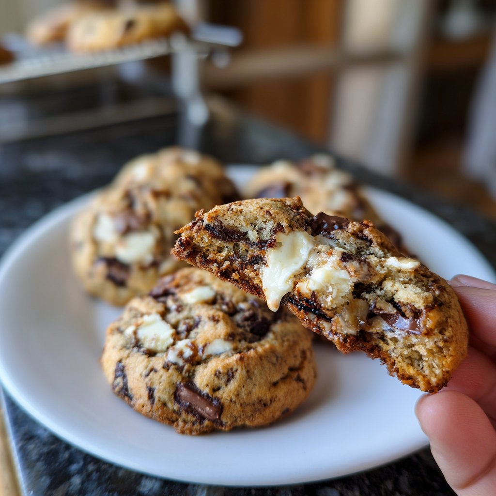 Cookies mit weißer Schokolade