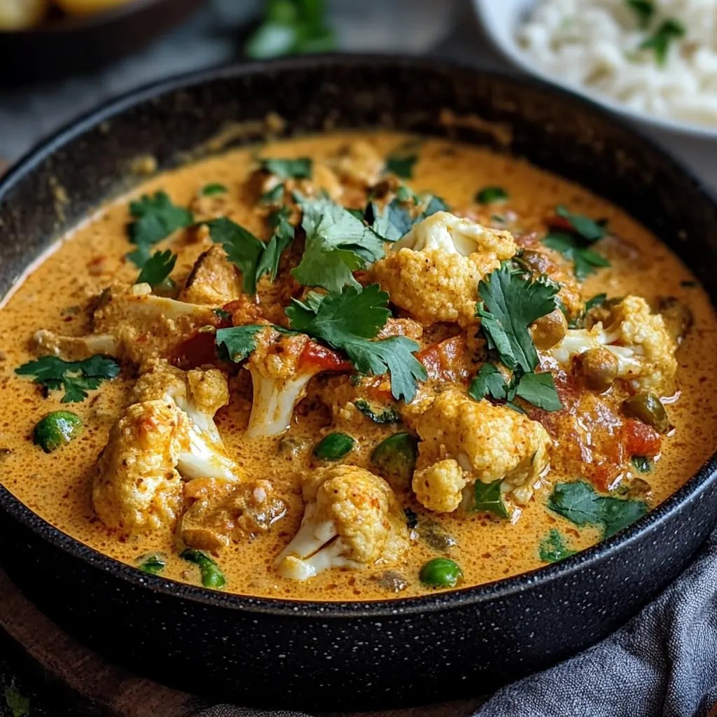 Cremiger Blumenkohl-Curry aus dem Backofen